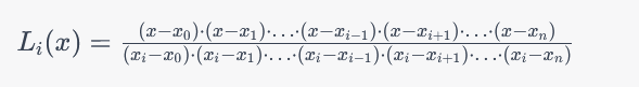 Lagrange interpolation polynomial